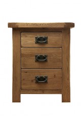 Alisha Bedside Table W50cm - Solid Oak